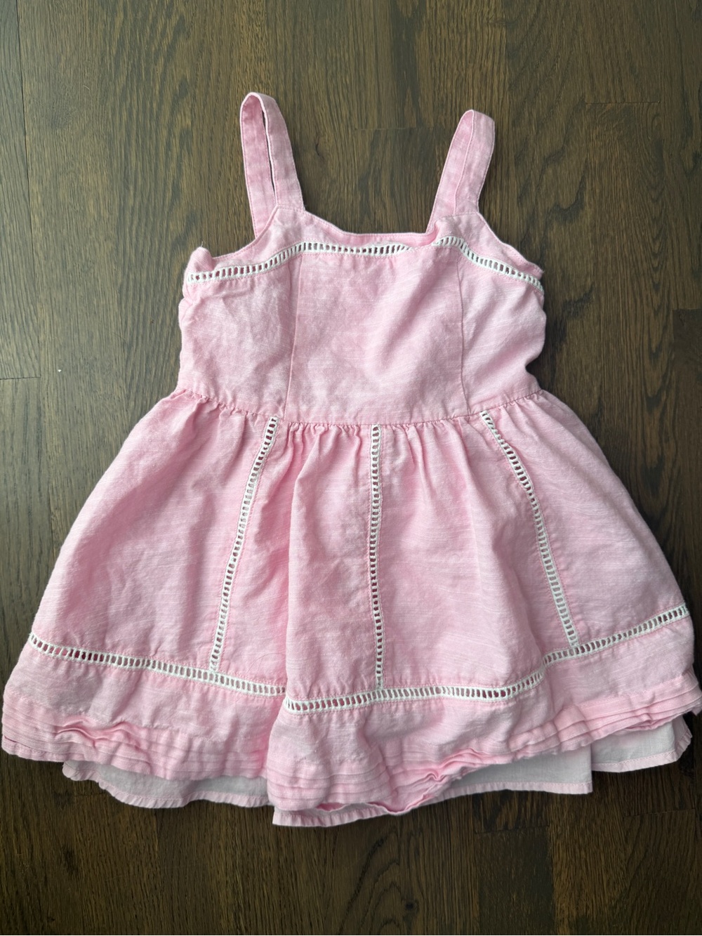 Janie and Jack Light Pink Eyelet Sundress